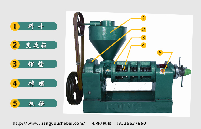 单螺旋榨油机设备的工作原理和特点