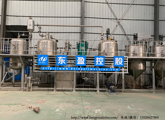 茶籽油精炼设备及工艺流程