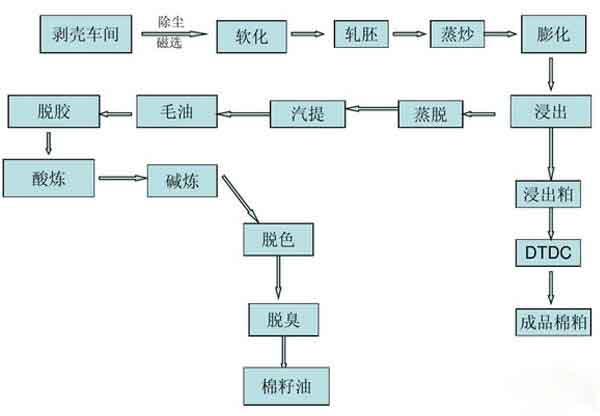 棉籽油精炼设备流程